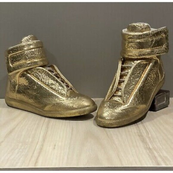 Maison Margiela Metallic Gold Cracked Future High - Picture 7 of 13